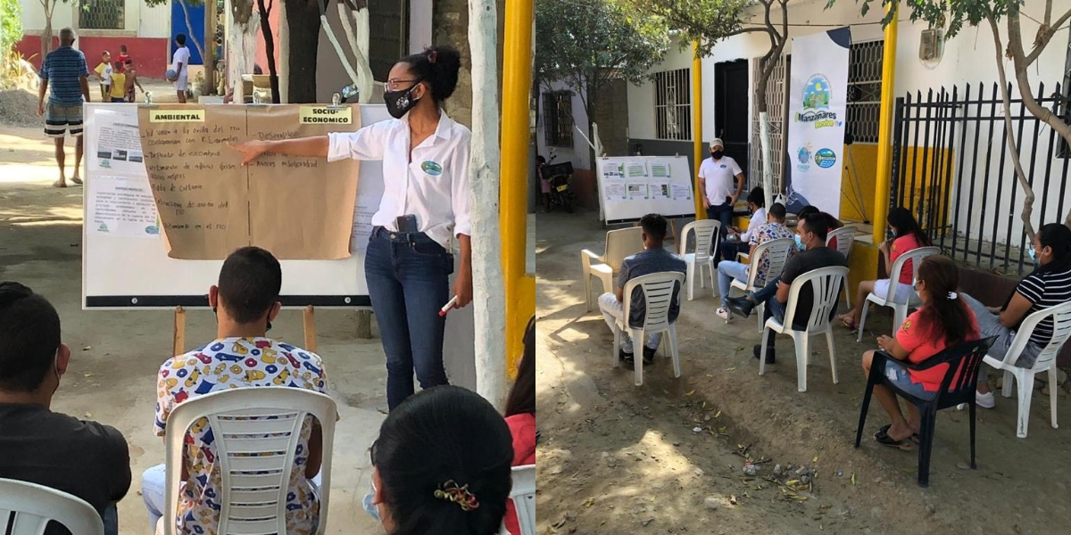 Talleres desarrollado en barrios Pamplonita, Simón Bolívar y Las Malvinas. cortesía