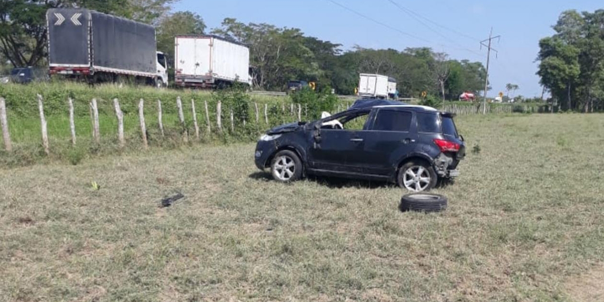 El accidente ocurrió en el kilómetro 6 + 750 metros de la vía La Cordialidad