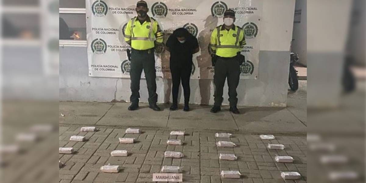 Incautación de marihuana en Palermo.