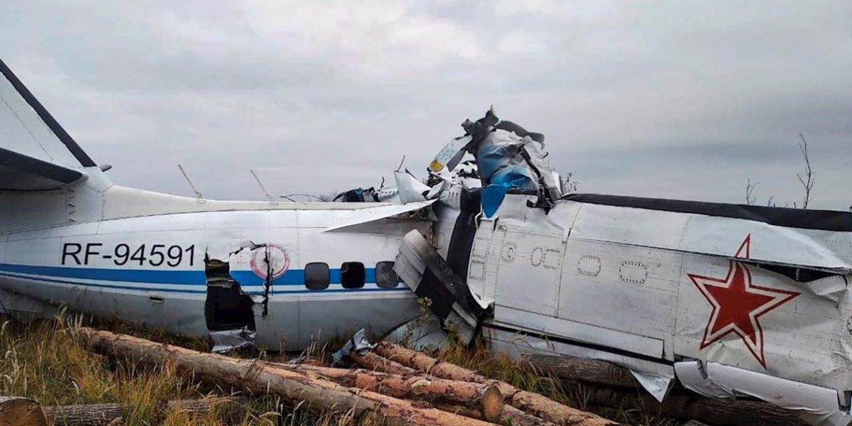 Restos del avión.