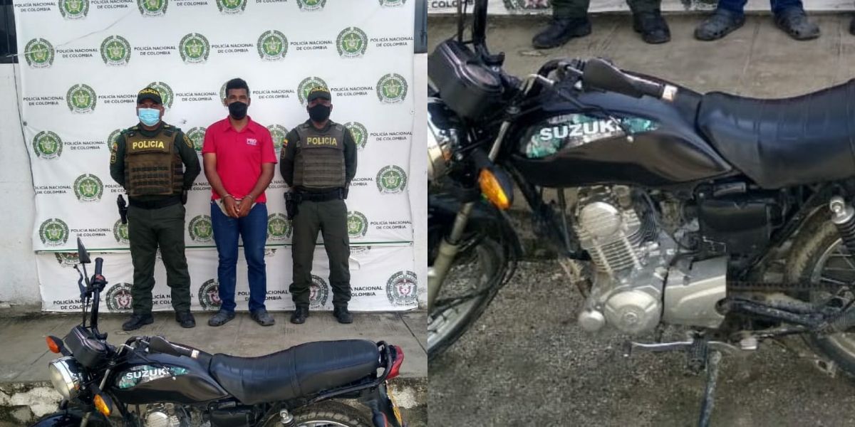 Mediante solicitud de antecedentes uniformados recuperaron motocicleta.