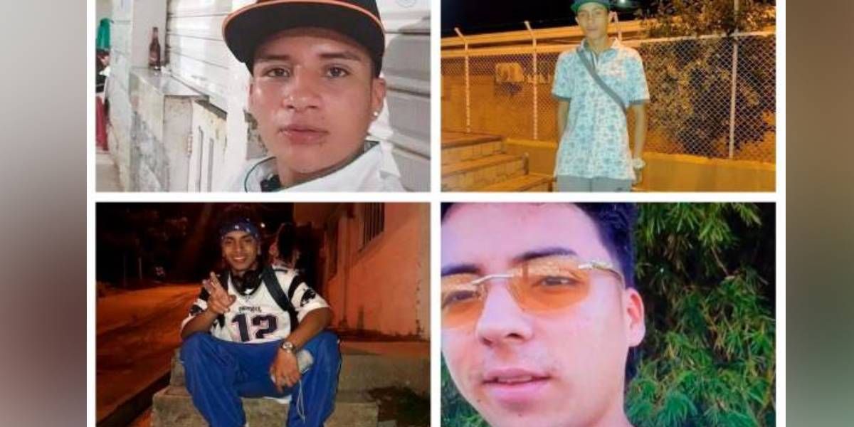 Jóvenes asesinados en San Rafael.