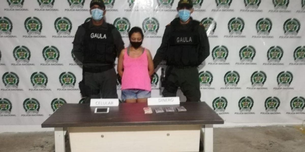 Seguimiento Capturada por el delito de extorsión.