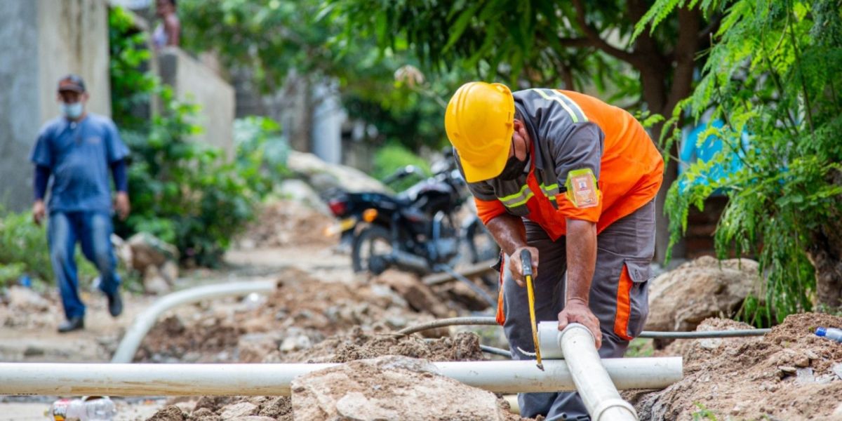 Obras en el barrio Martha Abello.