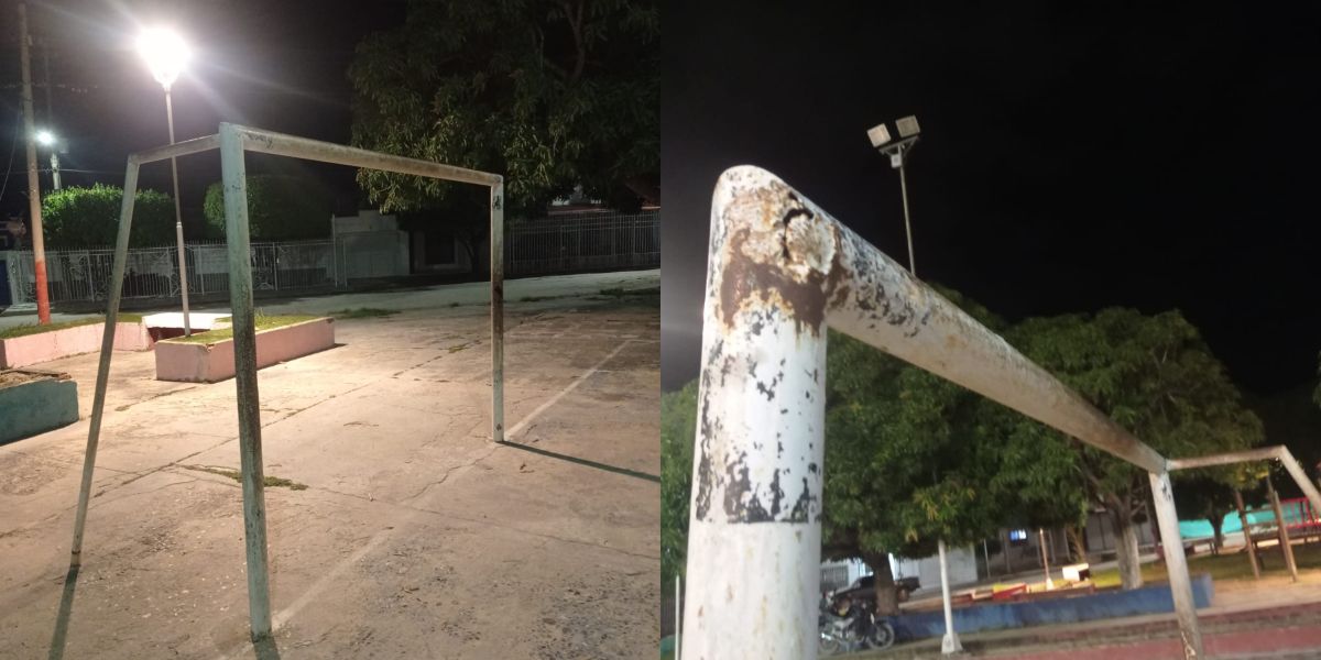 Seguimiento.co Así están los arcos del parque.