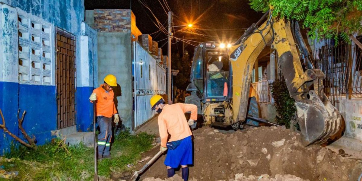 Obras en el barrio Galán.