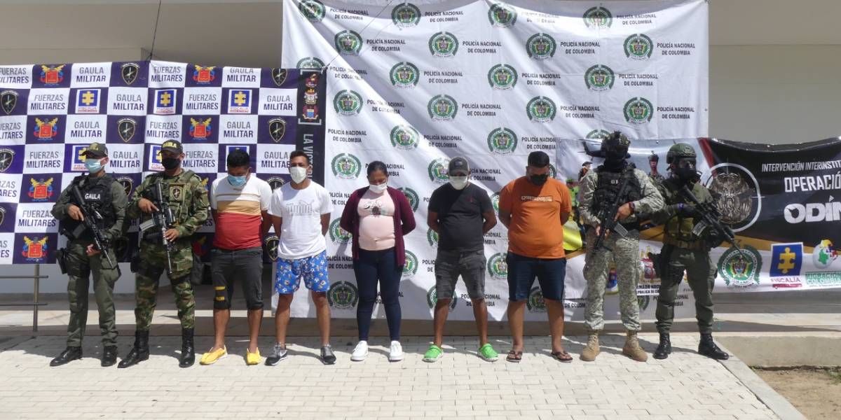 Policía Capturados en operativos de las autoridades.