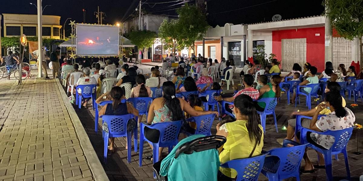 'Cine al Mar' en Aracataca.