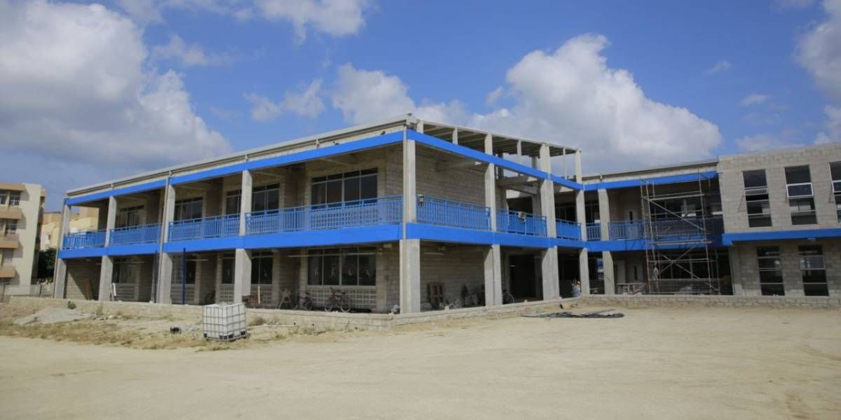 Obras del colegio Líbano, sede 2.