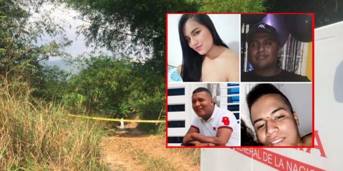diariodelsur.com.co Fotos de los 4 jóvenes asesinados.