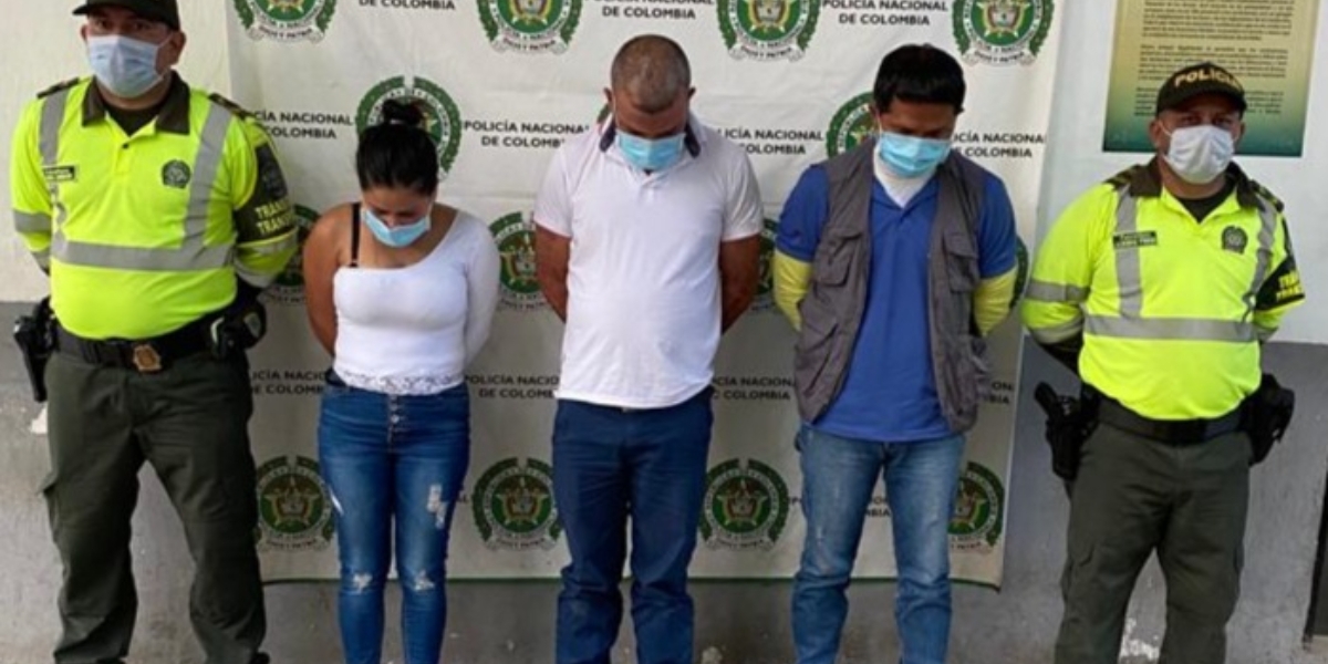 Policía del Magdalena Los tres fueron enviados a la cárcel.