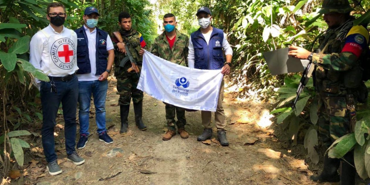 Defensoría del Pueblo Liberación del soldado Ever Andrey Castro.