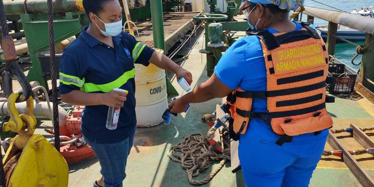 Alcaldía de Santa Marta El 8 de febrero tomaron las muestras del coronavirus a los tripulantes del Nissi commander I.