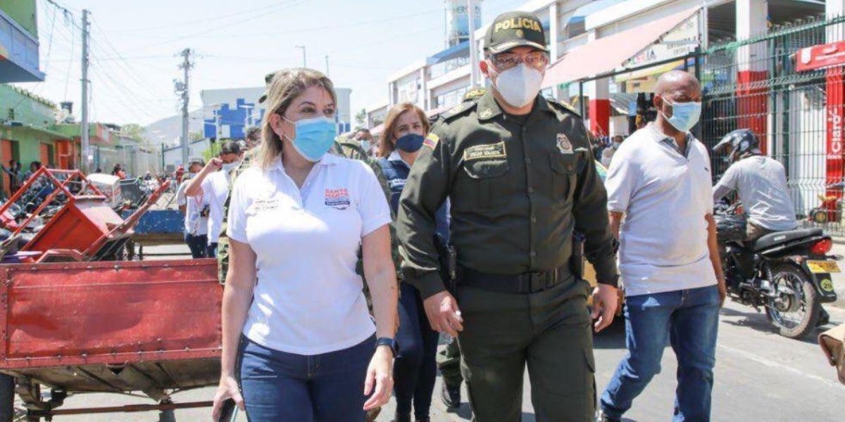 Alcaldía Distrital de Santa Marta Alcaldía y Policía Metropolitana articularon acciones de seguridad.