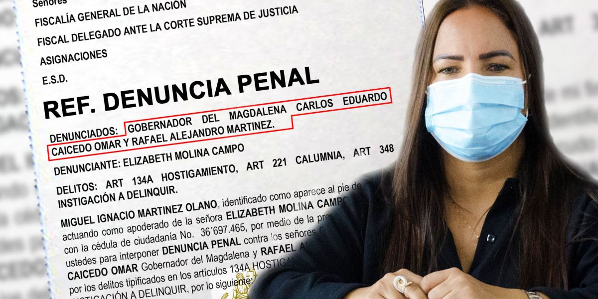 Elizabeth Molina La diputada radicó una denuncia penal contra el actual gobernador del Magdalena.