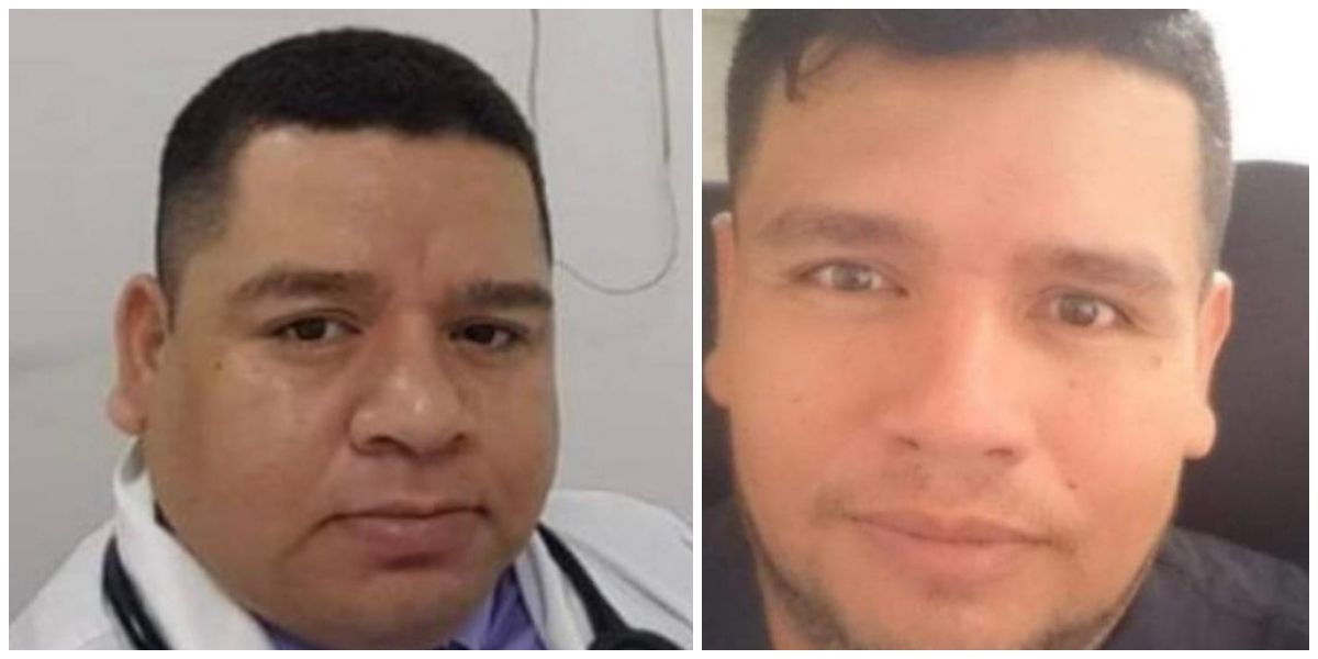 El médico Edwin De la Hoz (izq) falleció el sábado y en las últimas horas lo hizo su hermano, Gulfran de la Hoz.