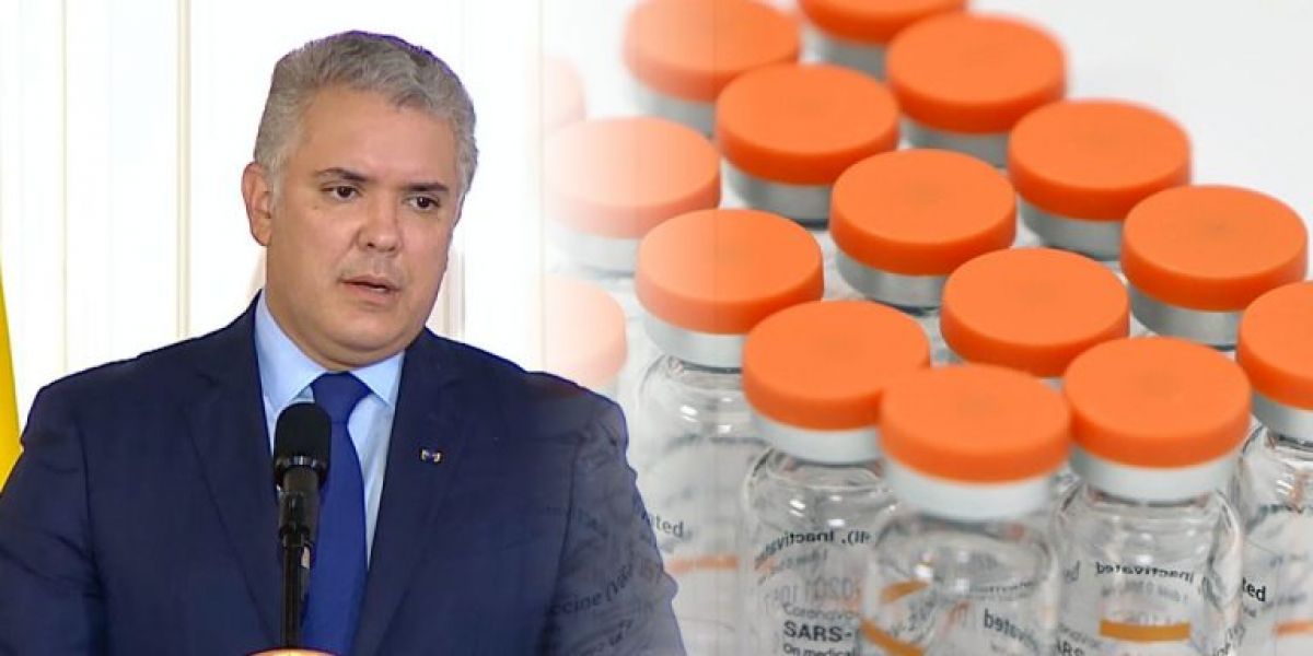 Iván Duque bajó la cota de las vacunas a las que aspira llegar.