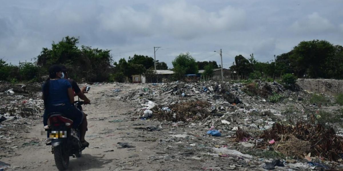 Trocha en Malambo donde fue hallado el cadáver.