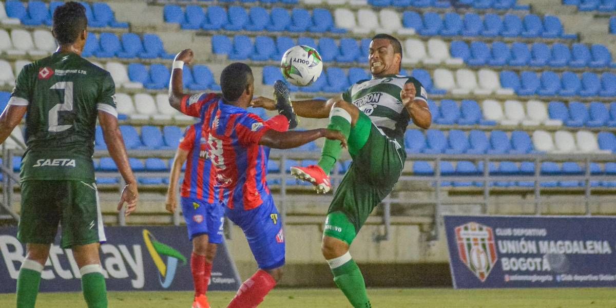 Acciones del partido entre Unión y Valledupar F.C.