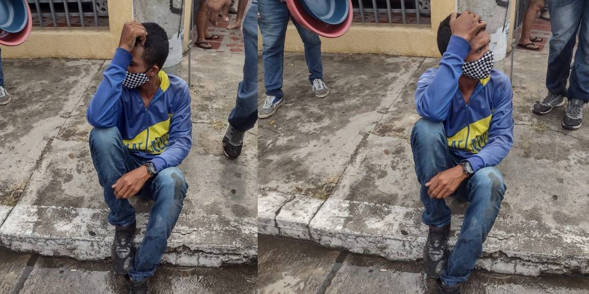 Seguimiento.co Presunto atracador retenido.