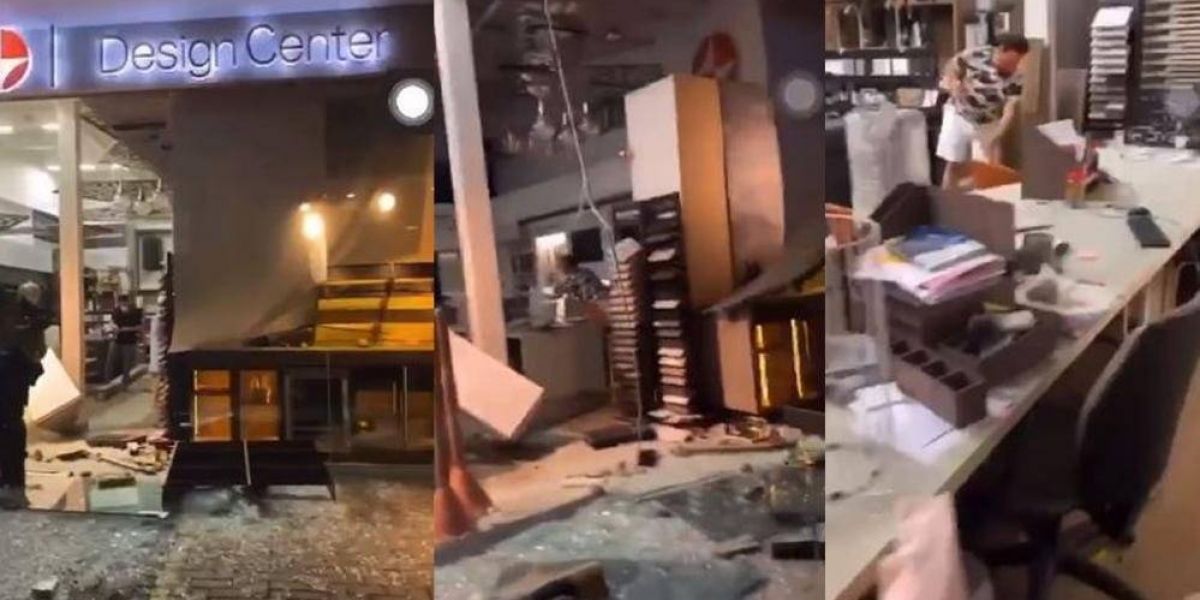 Zona Cero Los establecimientos quedaron totalmente vandalizados y saqueados.