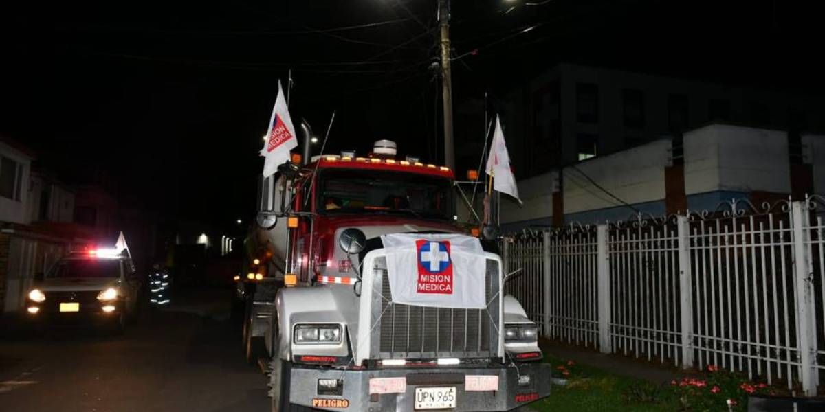 Misión médica de la Cruz Roja.