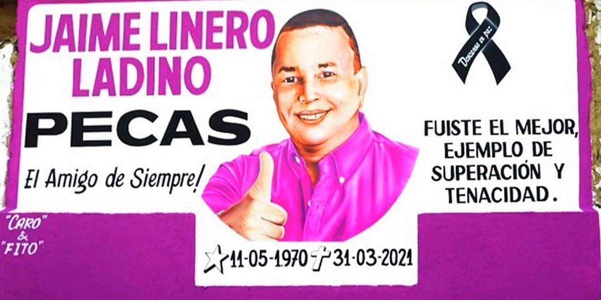 Seguimiento Mural en honor a Jaime Linero Ladino.