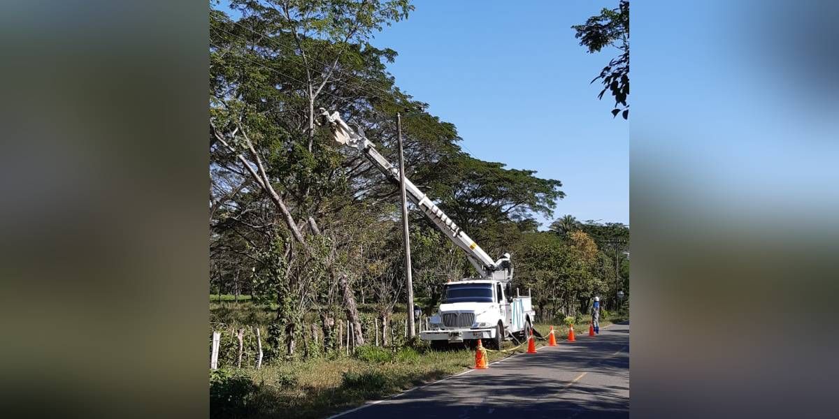Air-e Trabajos en la zona afectada.