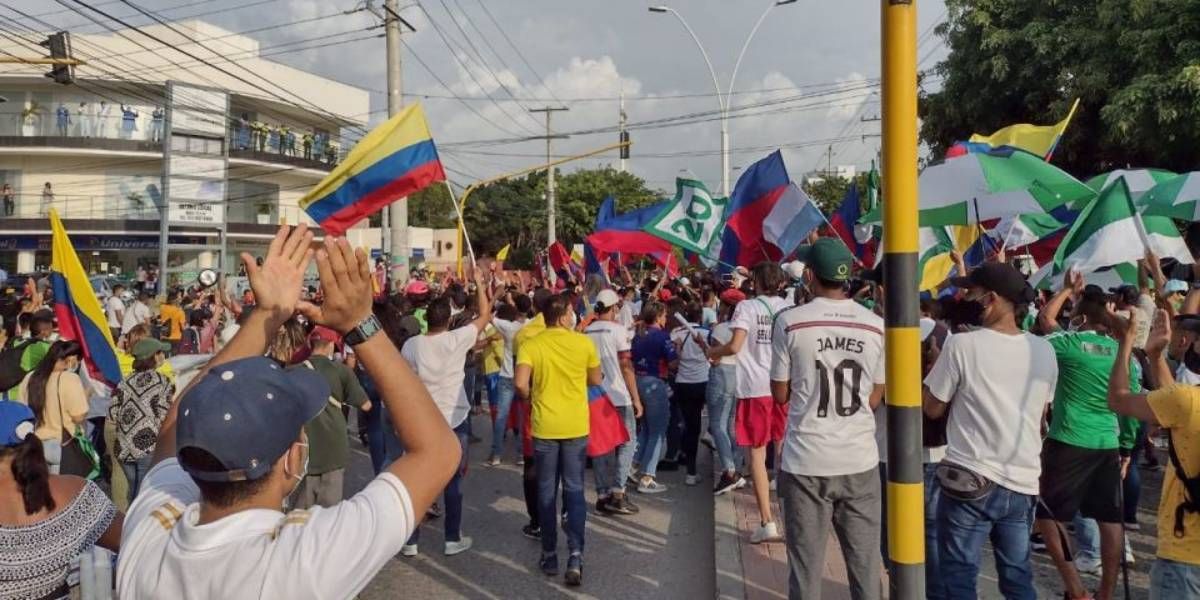 Marchas en Santa Marta.