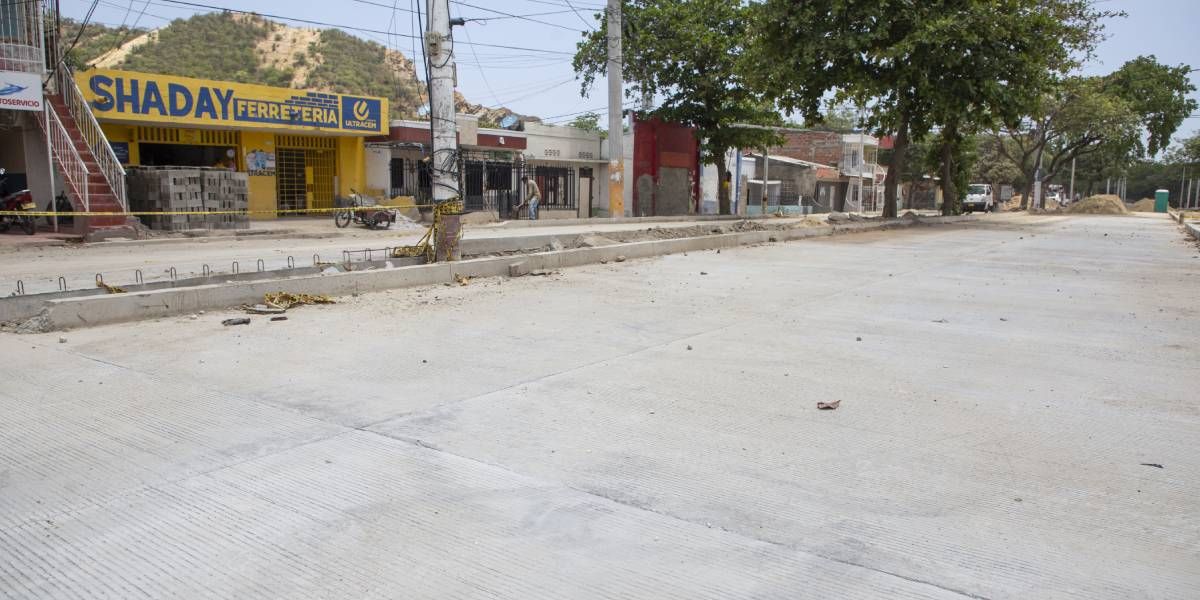 Obras en la calle 30.