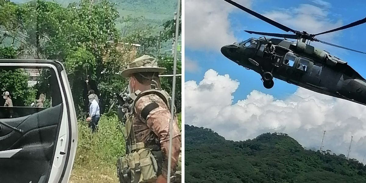 Presidencia de la República Primeras imágenes del hecho.