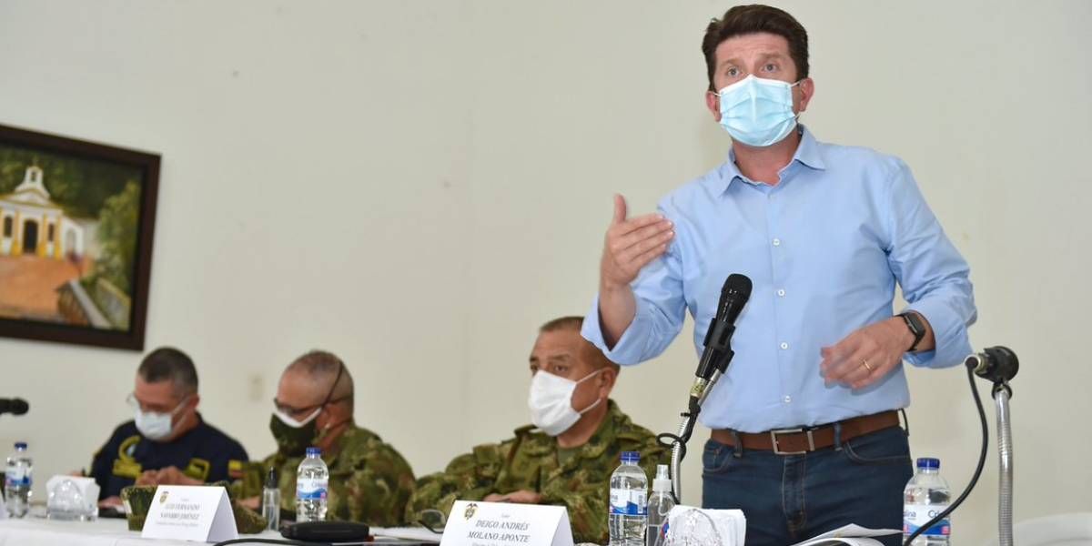 Twitter Diego Molano, ministro de Defensa.