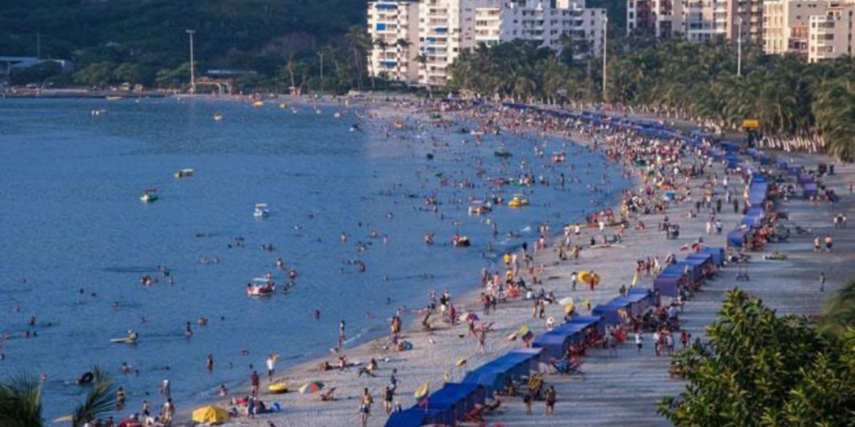 Turistas en Santa Marta