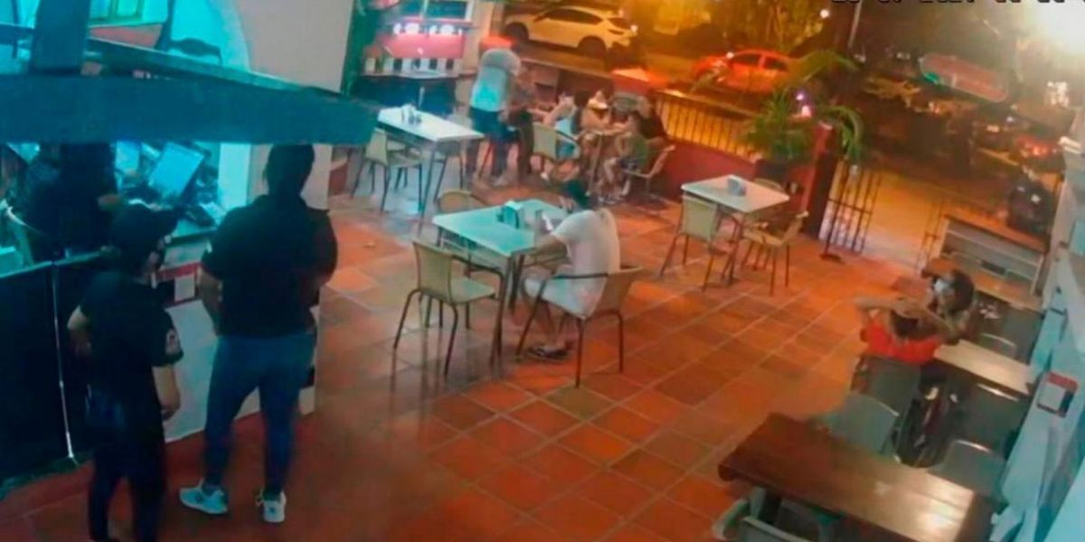 Zona Cero Cámaras de seguridad del restaurante donde acontecieron los hechos.