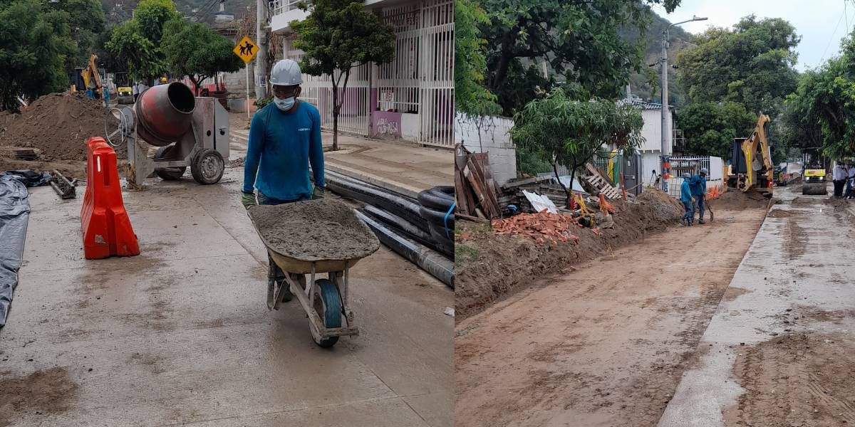 Obras en El Pando.