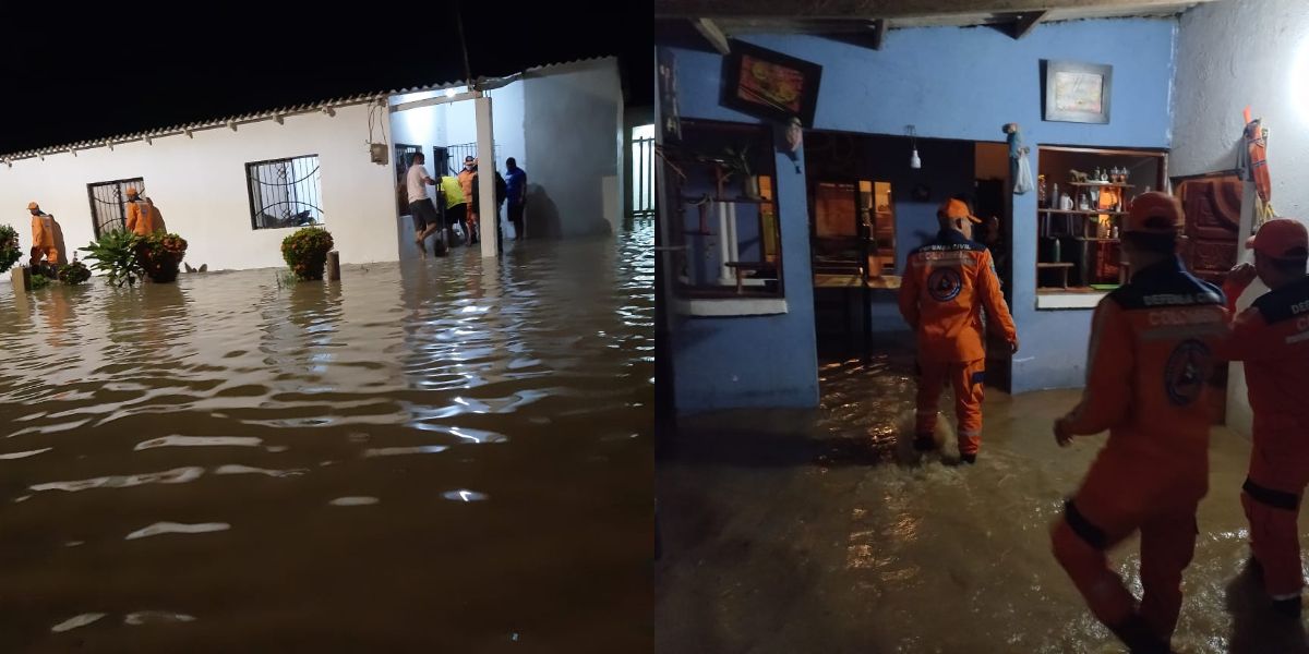 Defensa Civil Las lluvias causaron estragos.