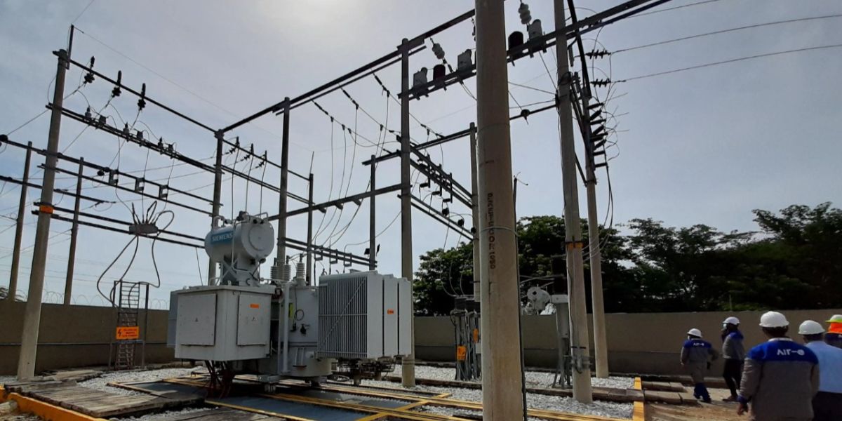 Air-e Air-e moderniza subestación Zawady y construye nueva línea de alta tensión.