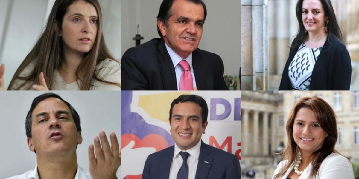 Los candidatos del Centro Democrático.