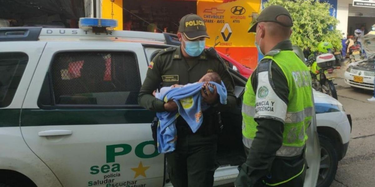 La Policía dejó al menor a disposición del ICBF.