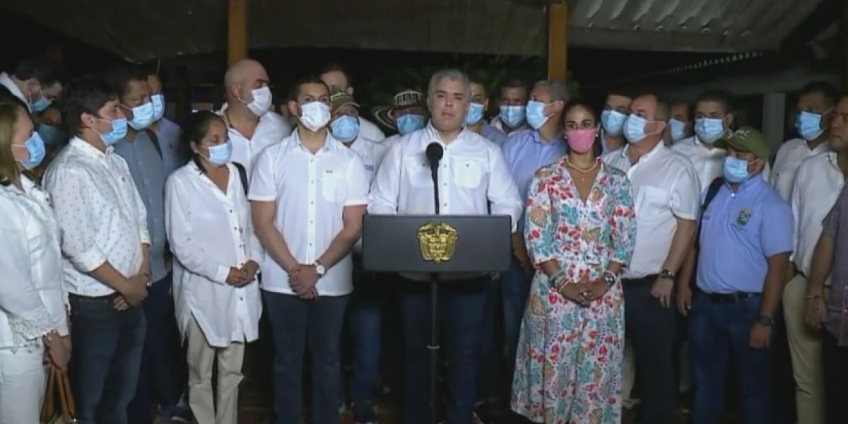 Archivo Declaración de Iván Duque, en compañía de los alcaldes del Magdalena.