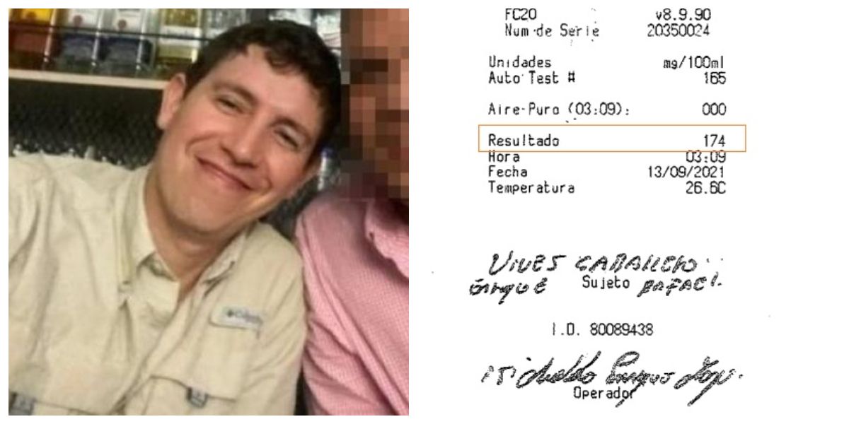 Archivo Enrique Vives habría conducido su camioneta con grado 3 de alcohol.