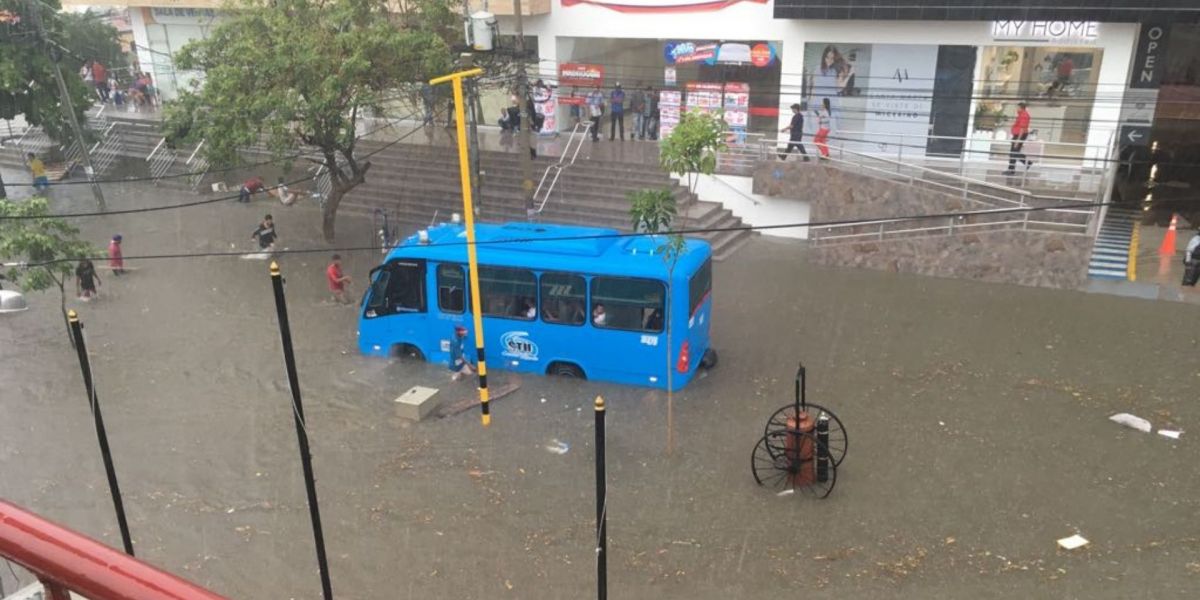 Lluvias en Santa Marta.