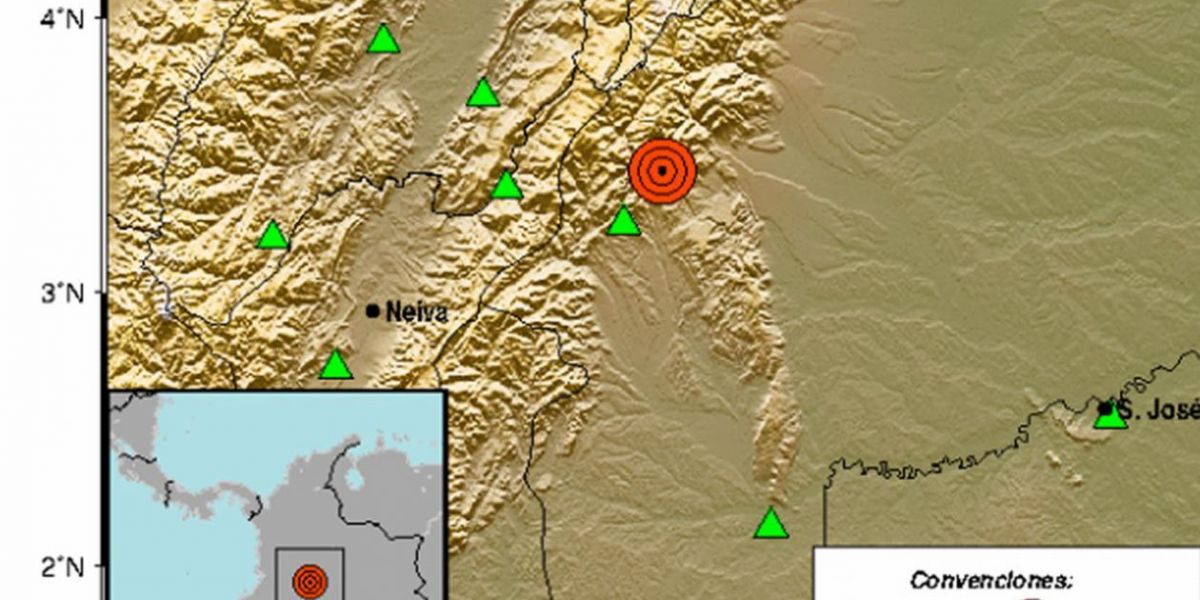 Los sismos tuvieron como epicentro Mesetas, Meta.