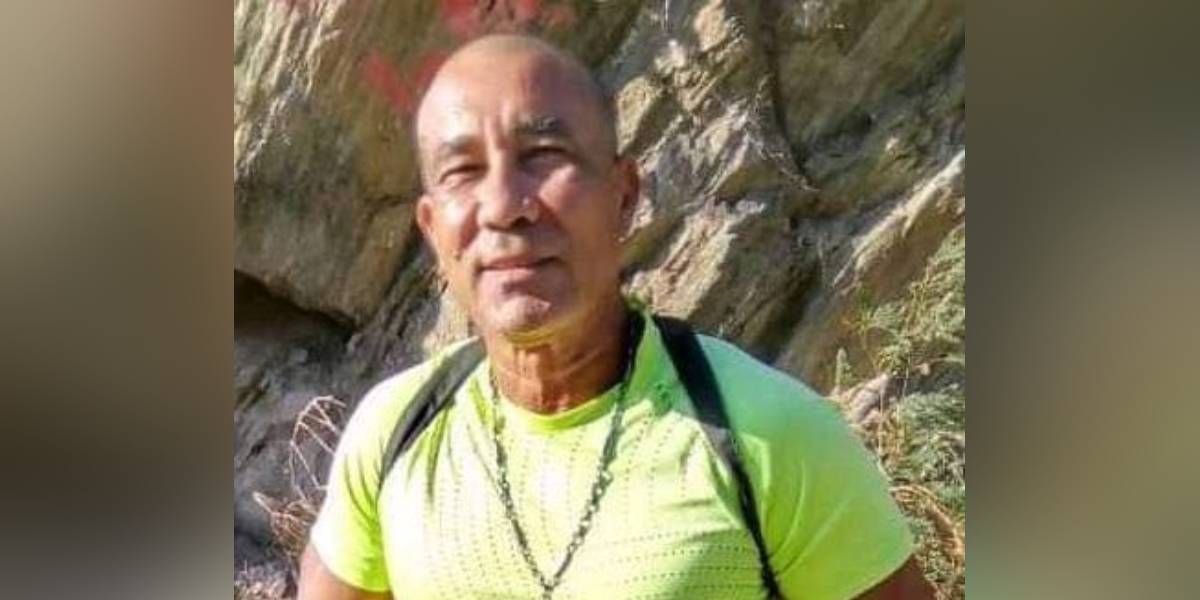 Cortesía Hombre impactado con el arma traumática.