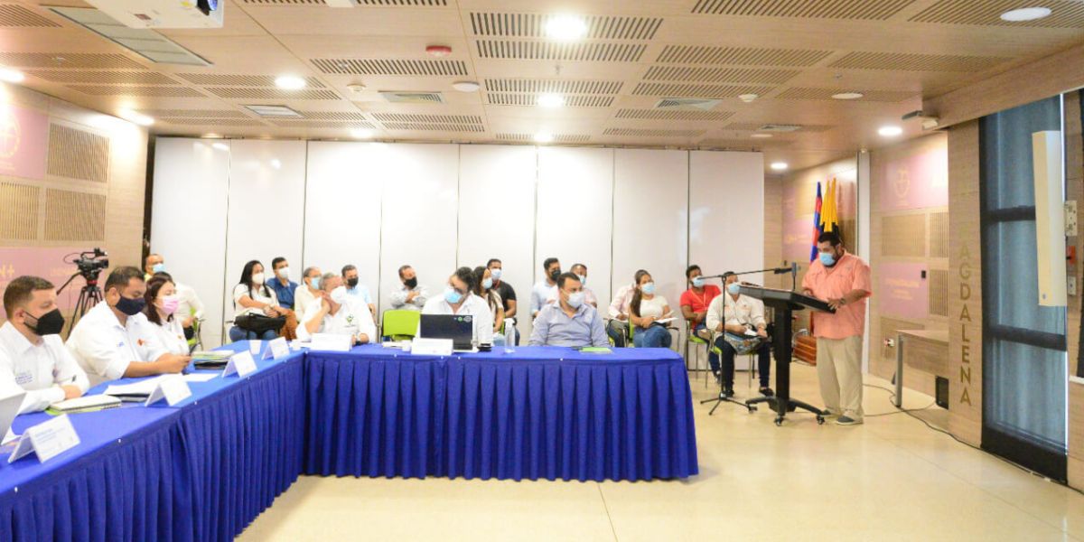 Unimagdalena El evento contó con la participación presencial y virtual de las diferentes entidades gubernamentales.