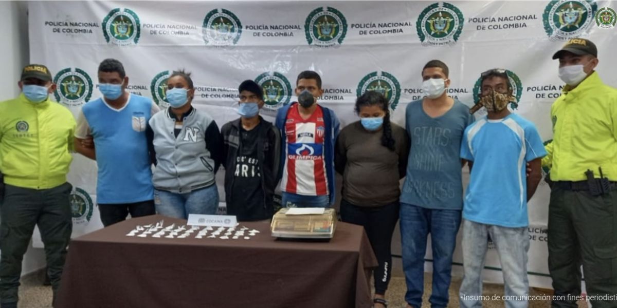 Fiscalía Seccional Atlántico desarticuló el grupo delincuencial El combo de Santo Domingo, dedicados al tráfico de estupefacientes.