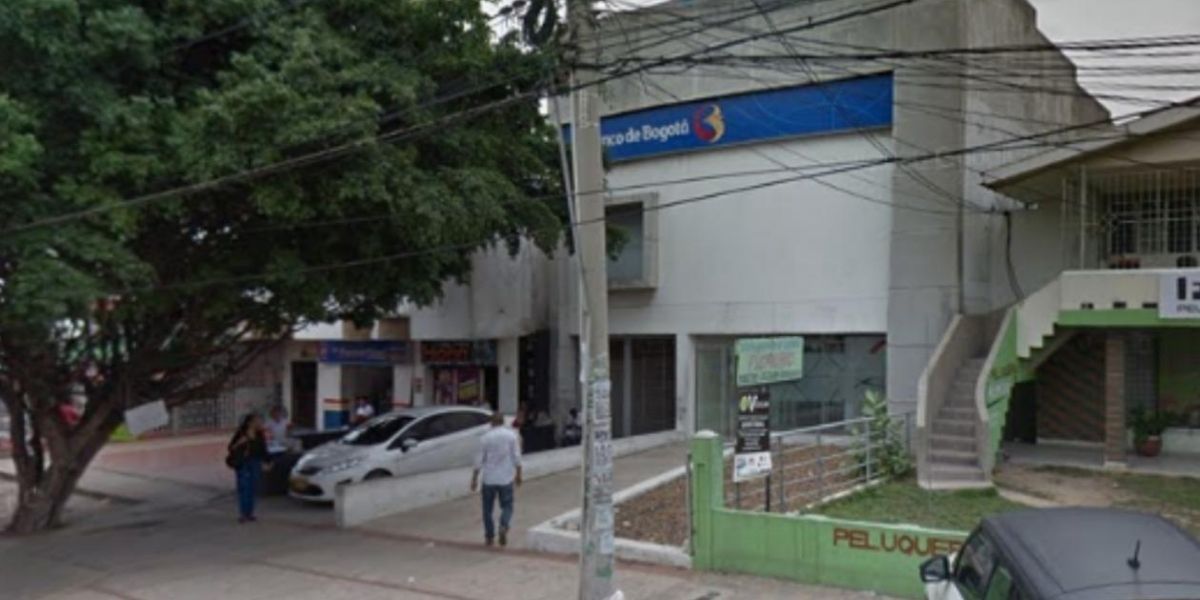  Sucursal del Banco de Bogotá asaltado.