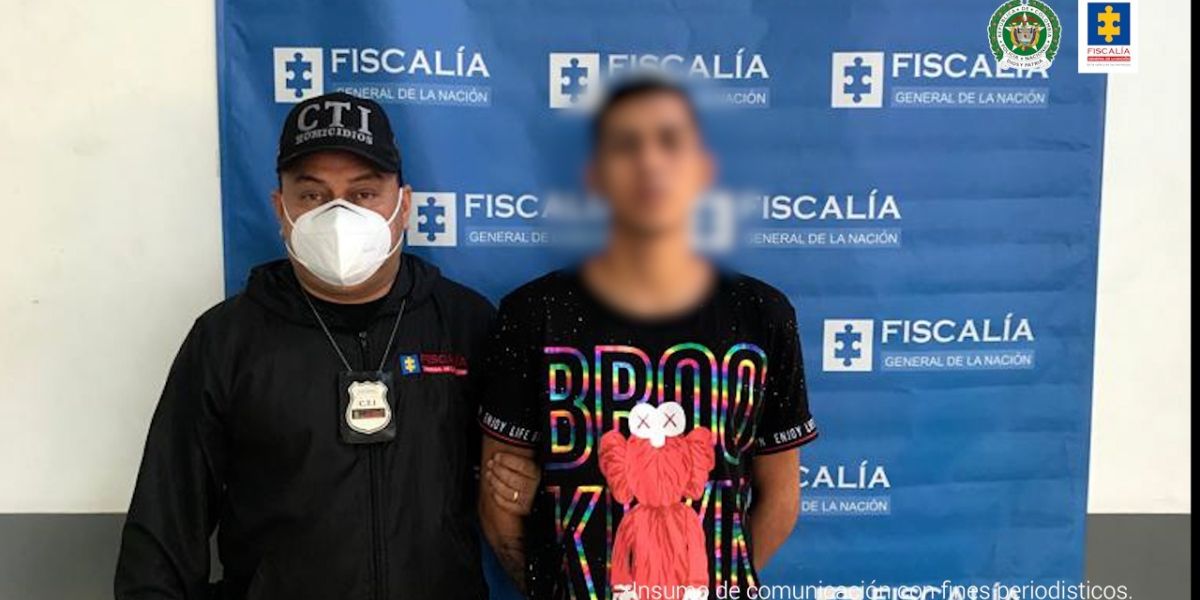 Fiscalía Fue capturado el pasado 22 de enero.