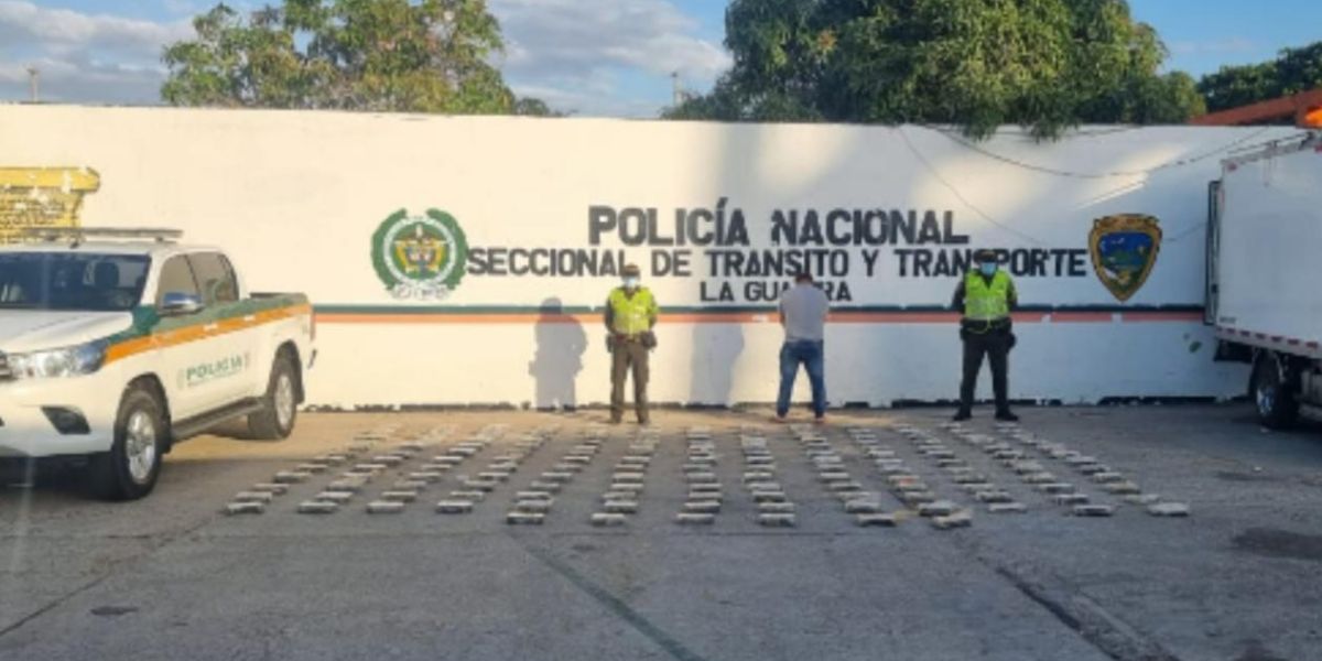 Policía de La Guajira Droga incautada.
