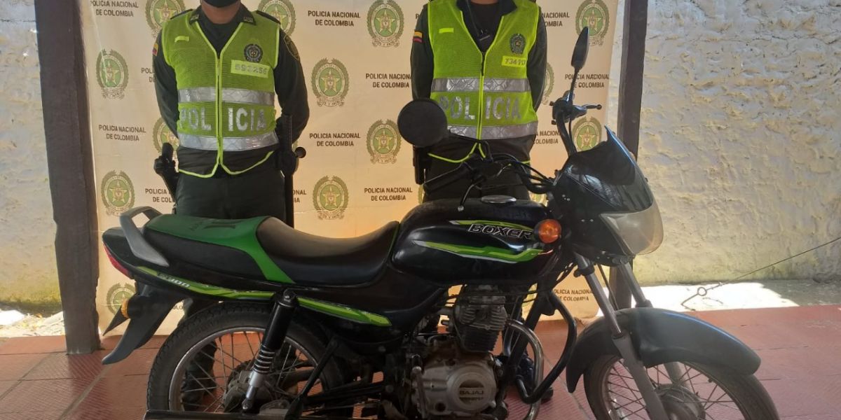 Policía del Magdalena Las motocicletas estaban requeridas.